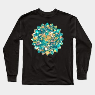 Spring Mandala Flower Art Long Sleeve T-Shirt